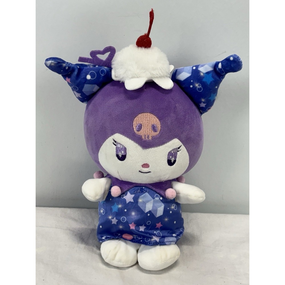 Sanrio Cream Soda Kuromi Plush Ice Cream Purple 10" READ Stuffed Animal